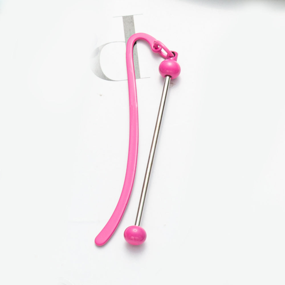 Wholesale Solid Color Beadable Bookmarks Metal DIY for Beadable Bar